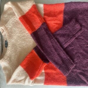 Multi color Anthropologie sweater.
